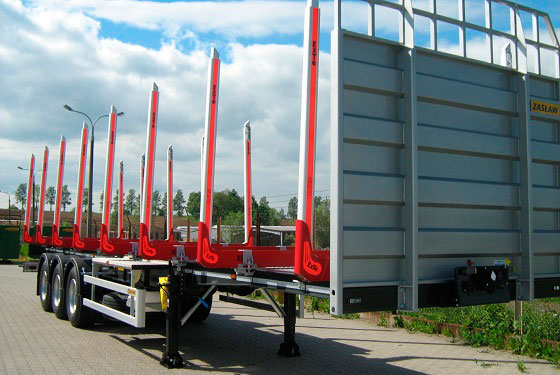 Timber trucks trailer